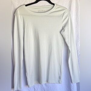 Eddie Bauer Soft Green Long Sleeve Shirt Medium